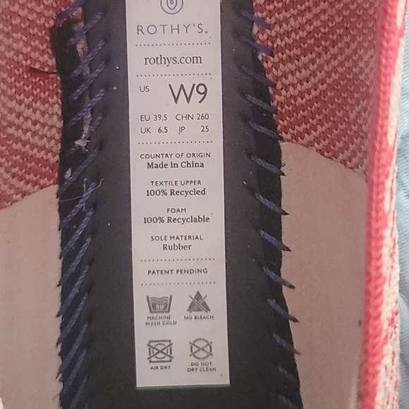 Rothy's Red Zebra Loafers Size 9 - Picture 4 of 4